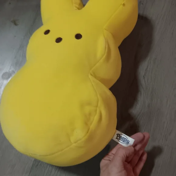 Peeps Yellow Bunny Plush Toy - Picture 3 of 3